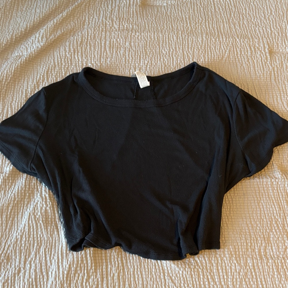 All in Motion Black Crop Top